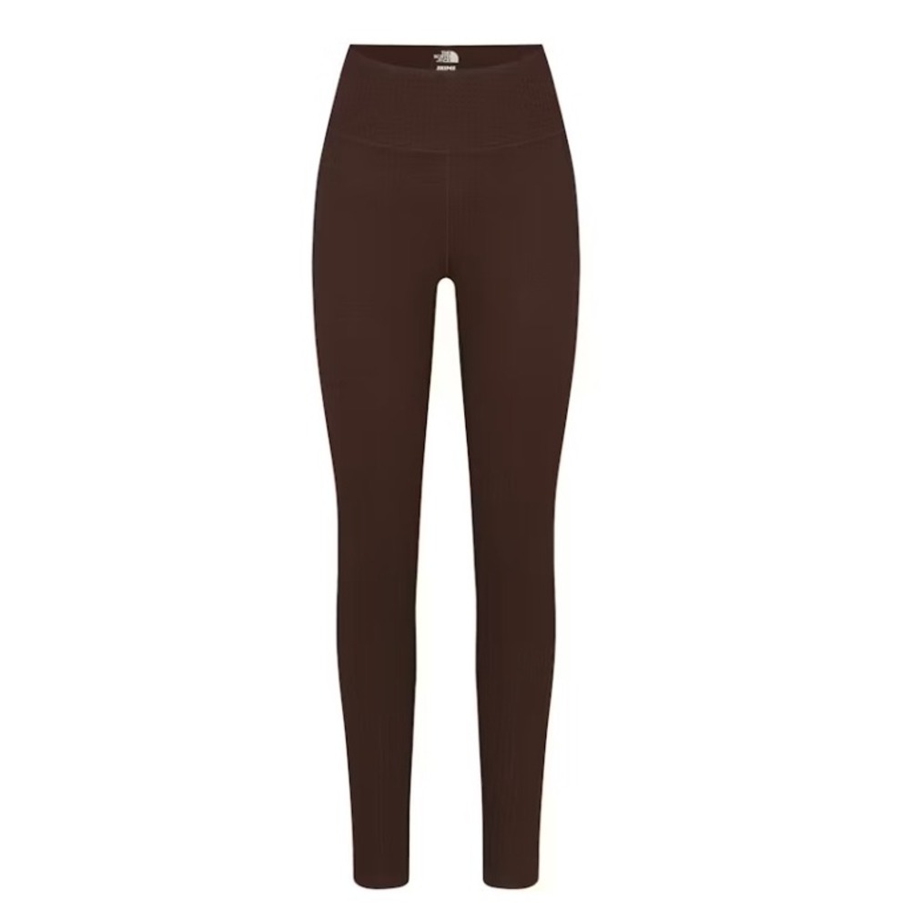 SKIMS x The North Face DotKnit Leggings Womens S Cocoa Brown NWT Limited Edition